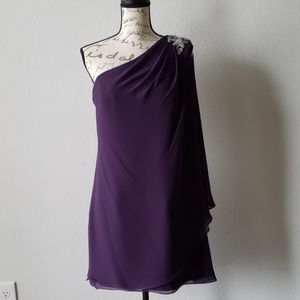 Women Boutique cocktail purple dress size 10
